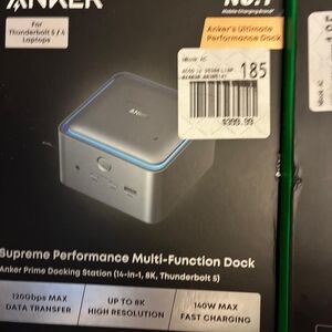 Anker Supreme Performance Dock with Silver and Blue Accents